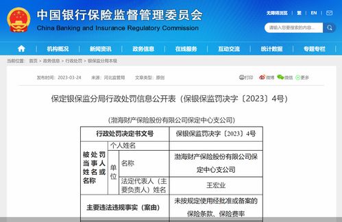 未按照规定使用保险条款、保险费率国任保险被罚35万