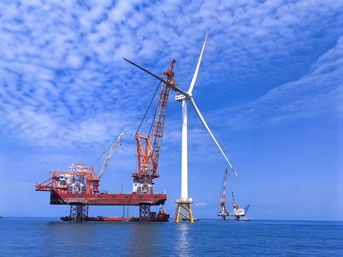 广东省内装机容量最大海上风电项目首台风机并网发电